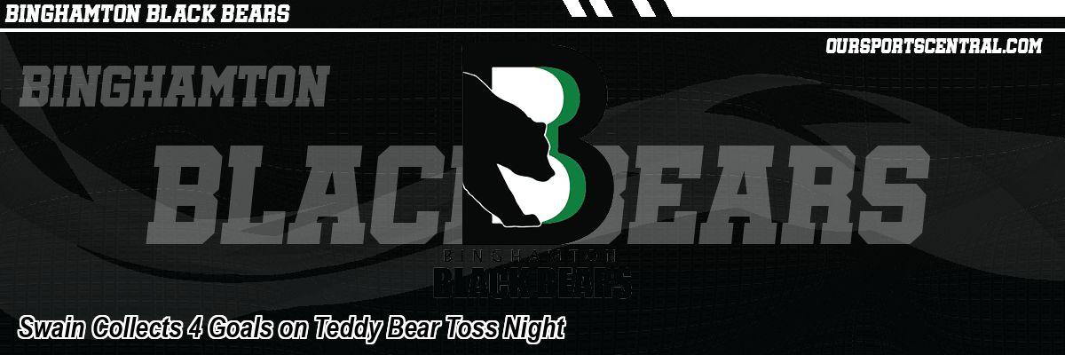 Swain Collects 4 Goals on Teddy Bear Toss Night