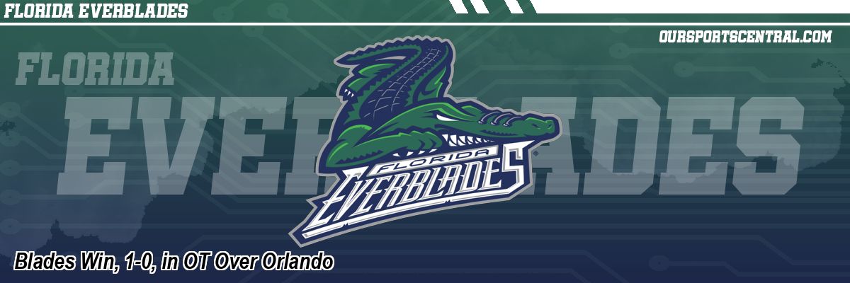Blades Win, 1-0, in OT Over Orlando