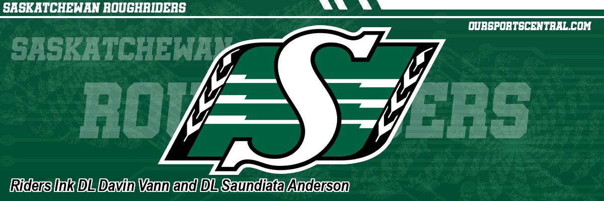 Riders Ink DL Davin Vann and DL Saundiata Anderson