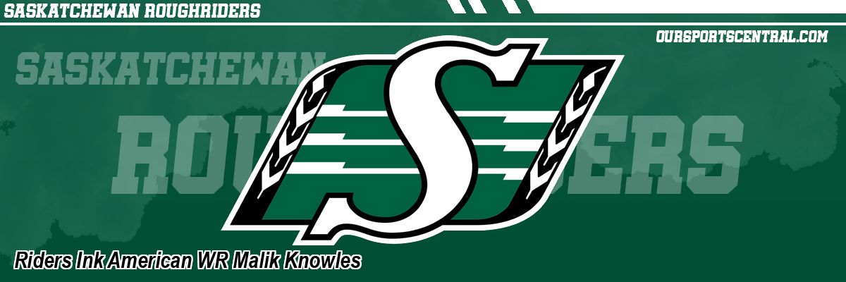Riders Ink American WR Malik Knowles