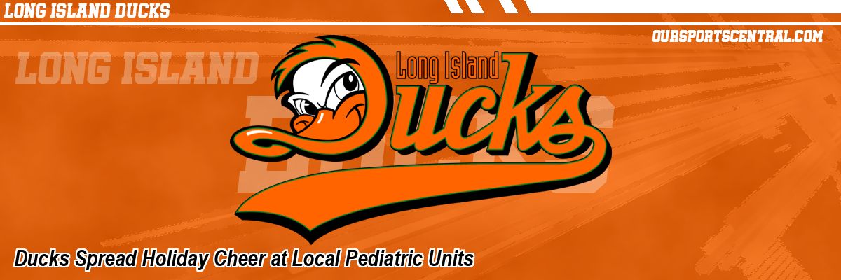 Ducks Spread Holiday Cheer at Local Pediatric Units