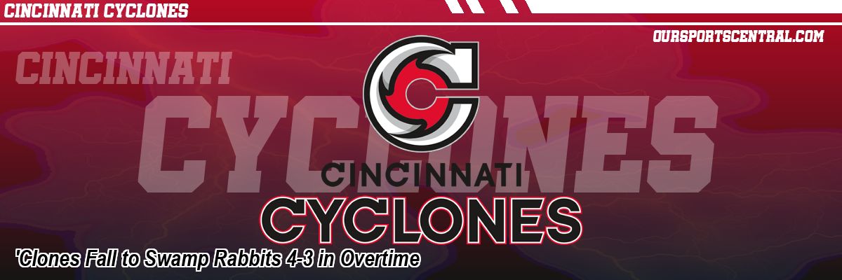 'Clones Fall to Swamp Rabbits 4-3 in Overtime