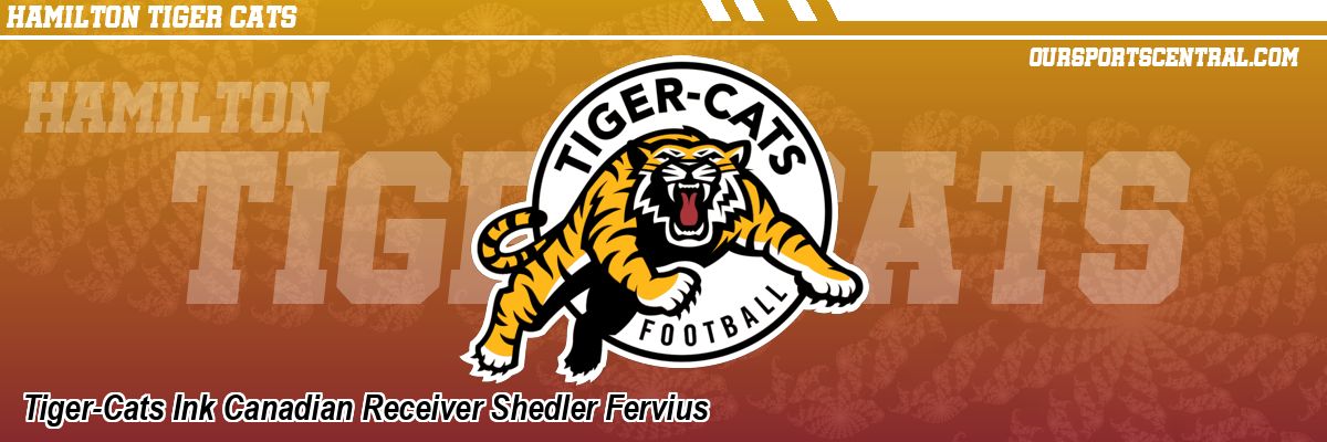 Tiger-Cats Ink Canadian Receiver Shedler Fervius