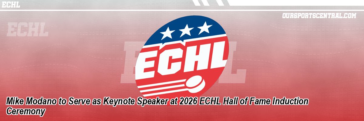 Mike Modano to Serve as Keynote Speaker at 2026 ECHL Hall of Fame Induction Ceremony