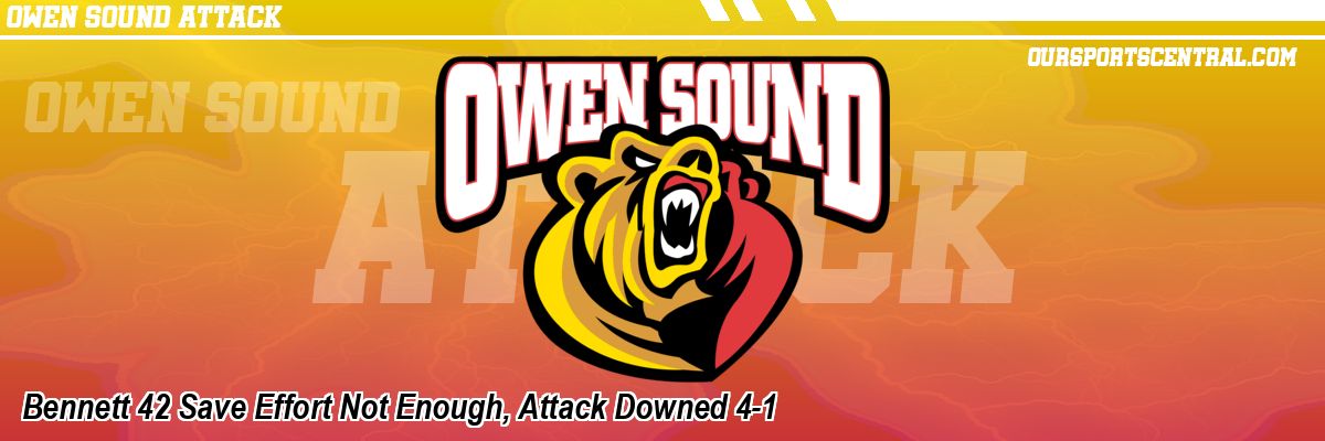 Bennett 42 Save Effort Not Enough, Attack Downed 4-1