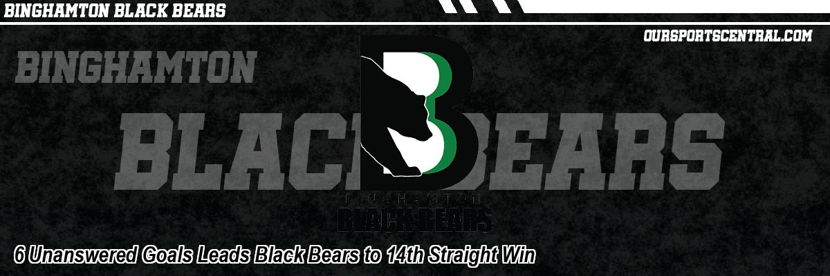 6 Unanswered Goals Leads Black Bears to 14th Straight Win