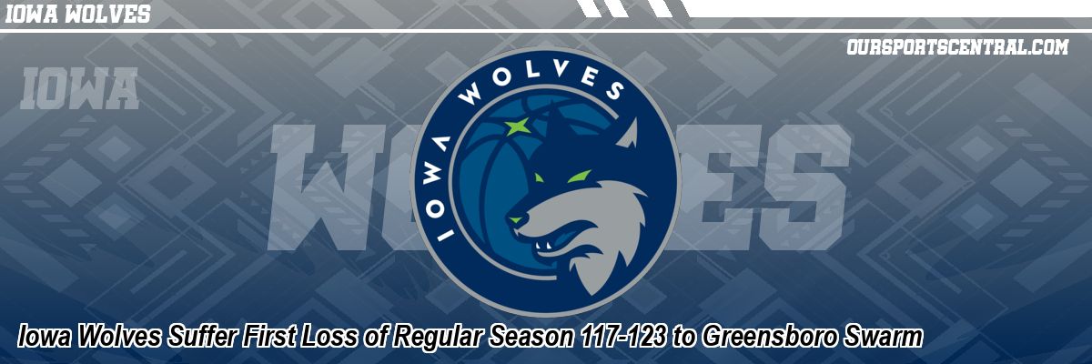 Iowa Wolves Suffer First Loss of Regular Season 117-123 to Greensboro Swarm