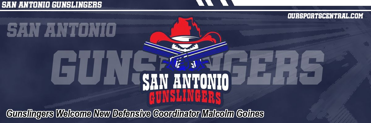 Gunslingers Welcome New Offensive Coordinator Malcolm Goines