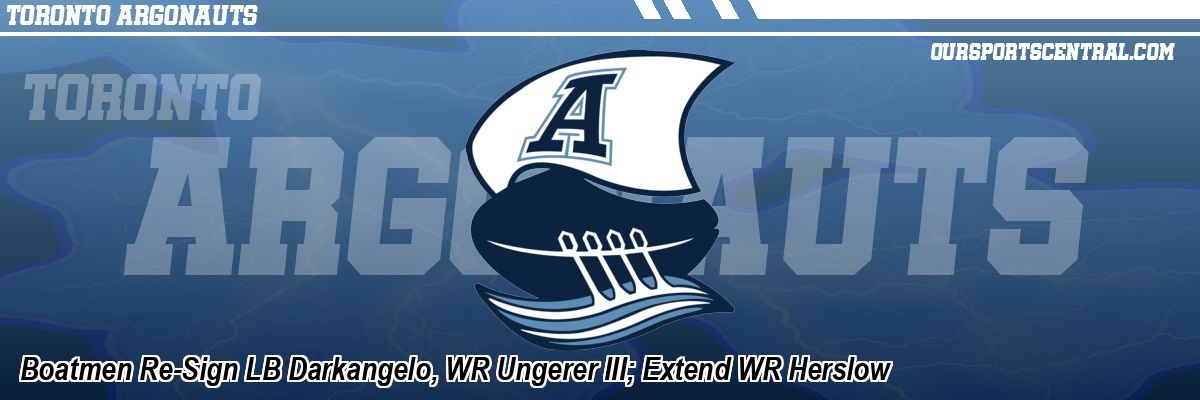 Boatmen Re-Sign LB Darkangelo, WR Ungerer III; Extend WR Herslow