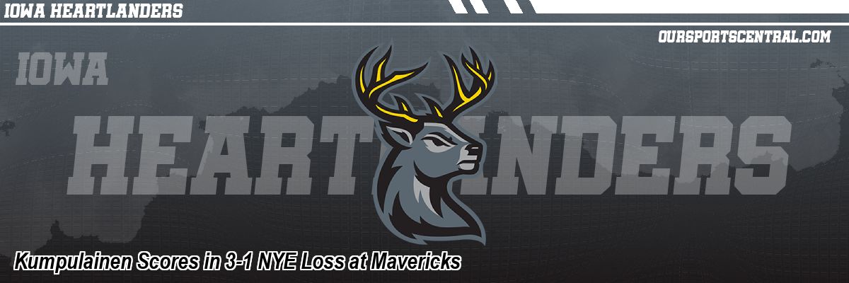 Kumpulainen Scores in 3-1 NYE Loss at Mavericks