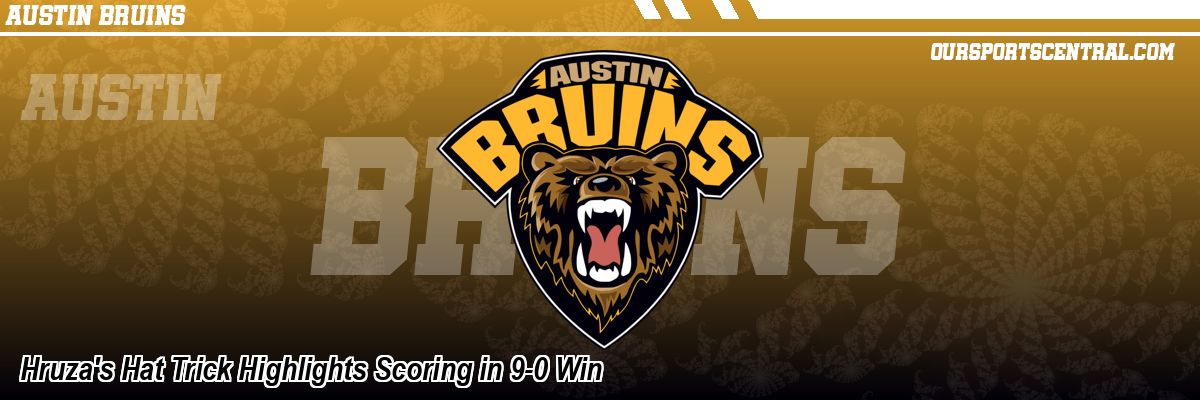 Hruza's Hat Trick Highlights Scoring in 9-0 Win