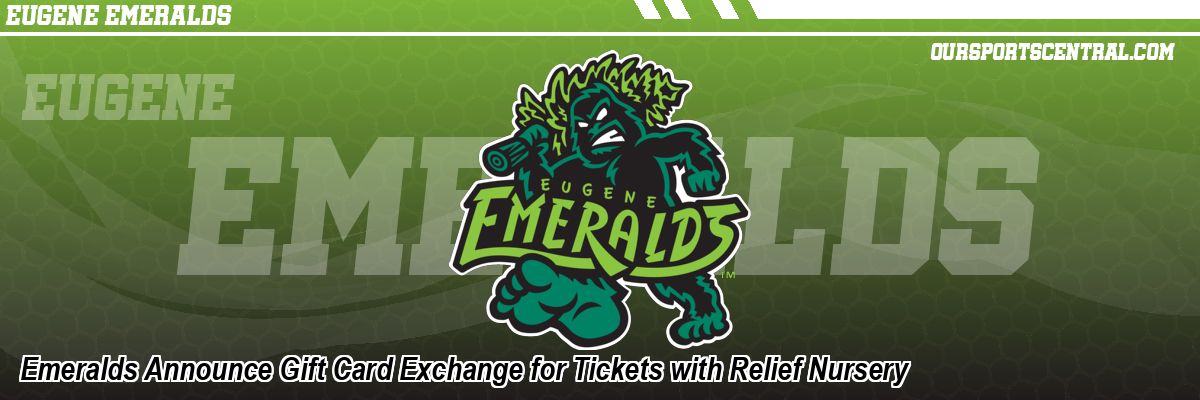 Emeralds Announce Gift Card Exchange for Tickets with Relief Nursery