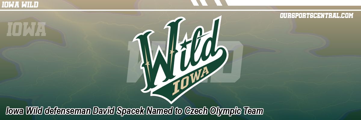 Iowa Wild defenseman David Spacek Named to Czech Olympic Team