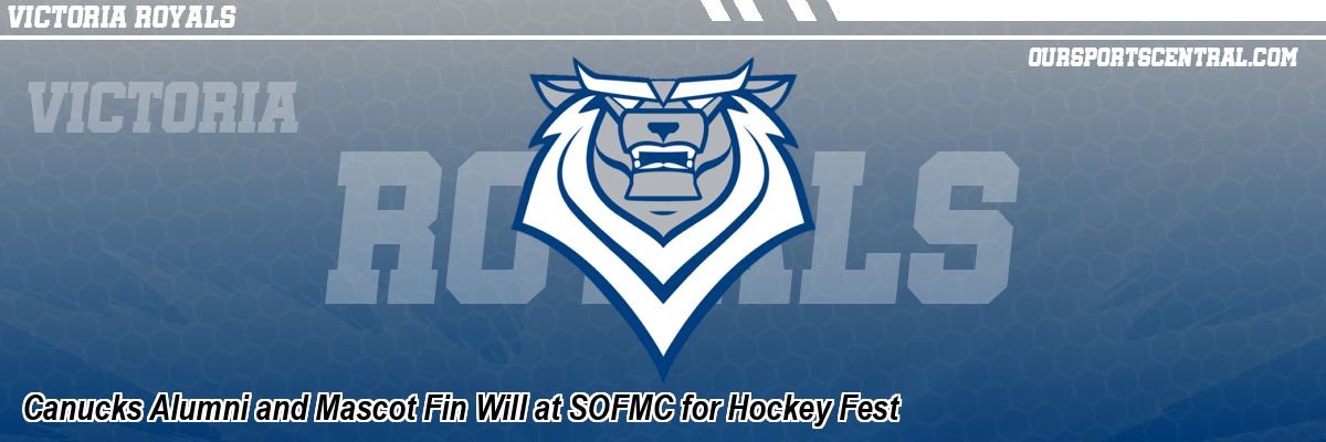 Canucks Alumni and Mascot Fin Will at SOFMC for Hockey Fest