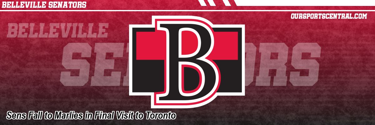 Sens Fall to Marlies in Final Visit to Toronto
