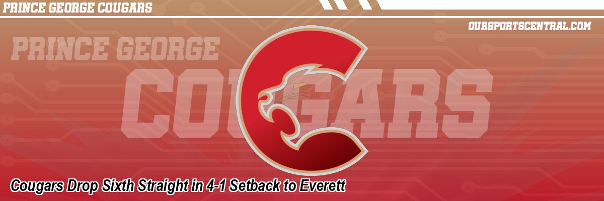 Cougars Drop Sixth Straight in 4-1 Setback to Everett