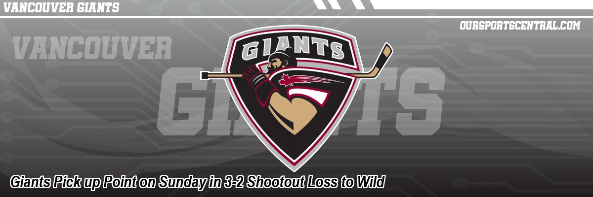 Giants Pick up Point on Sunday in 3-2 Shootout Loss to Wild