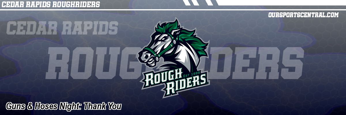 Guns & Hoses Night: Thank You