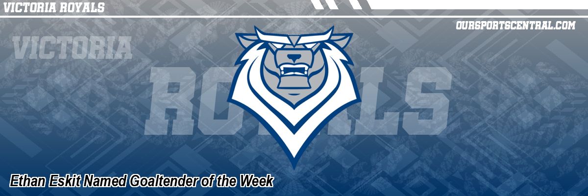 Ethan Eskit Named Goaltender of the Week