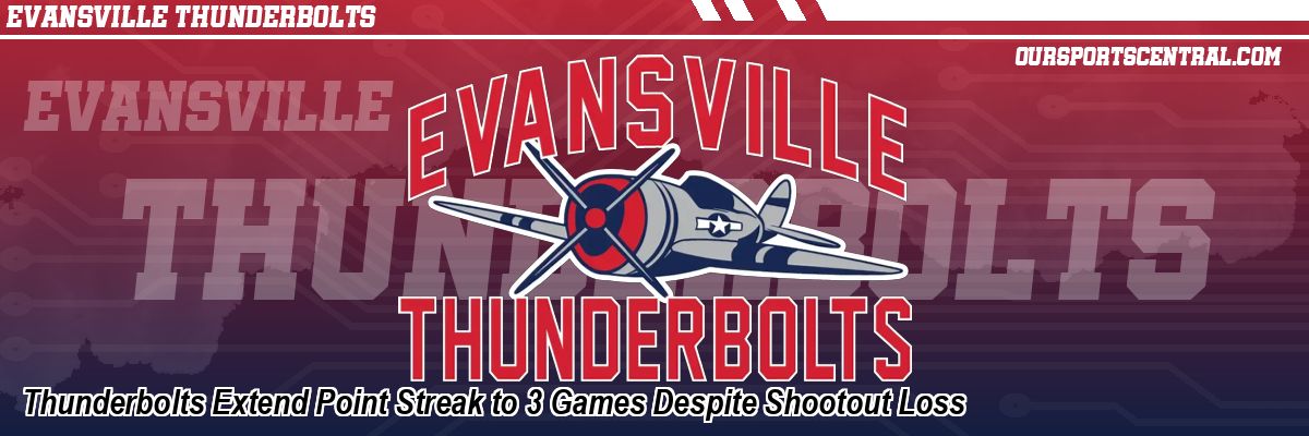 Thunderbolts Extend Point Streak to 3 Games Despite Shootout Loss