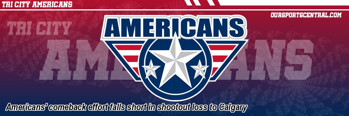 Americans' comeback effort falls short in shootout loss to Calgary
