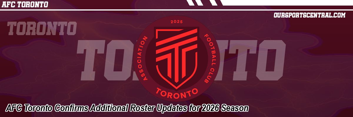 AFC Toronto Confirms Additional Roster Updates for 2026 Season
