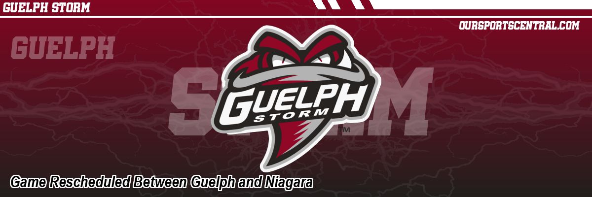 Game Rescheduled Between Guelph and Niagara