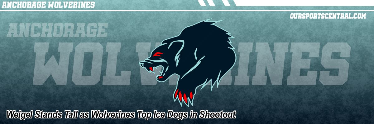 Weigel Stands Tall as Wolverines Top Ice Dogs in Shootout