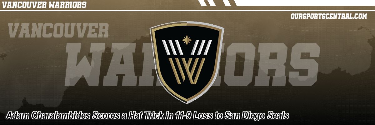Adam Charalambides Scores a Hat Trick in 11-9 Loss to San Diego Seals