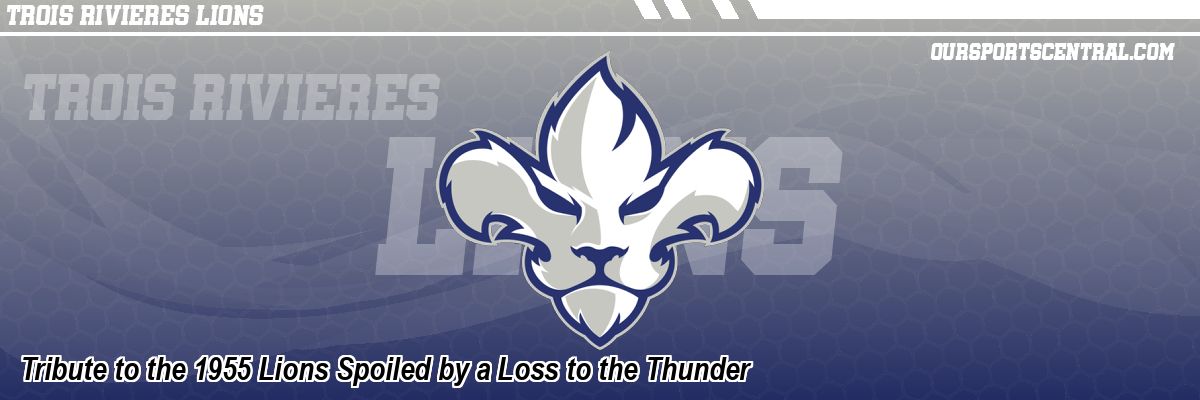 Tribute to the 1955 Lions Spoiled by a Loss to the Thunder