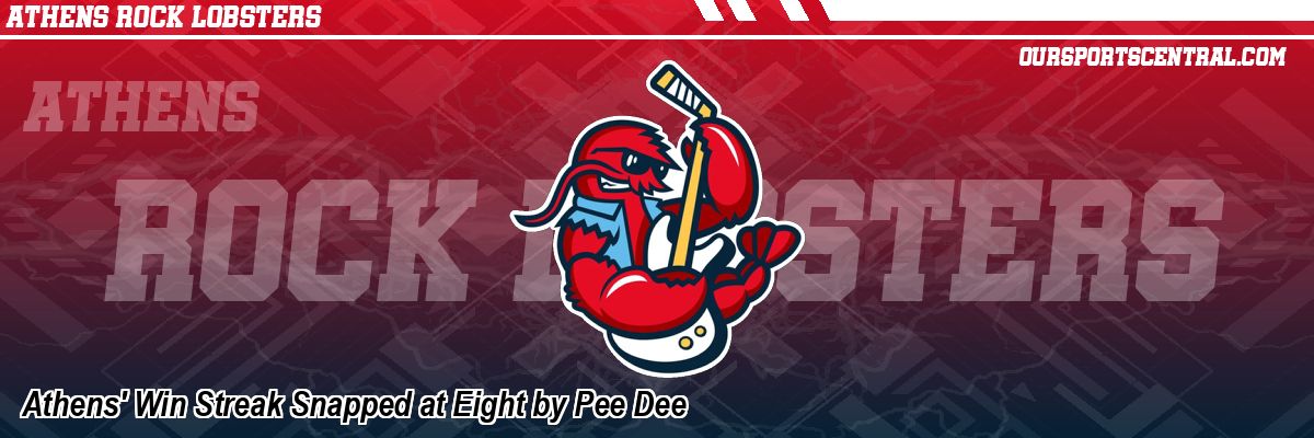 Athens' Win Streak Snapped at Eight by Pee Dee