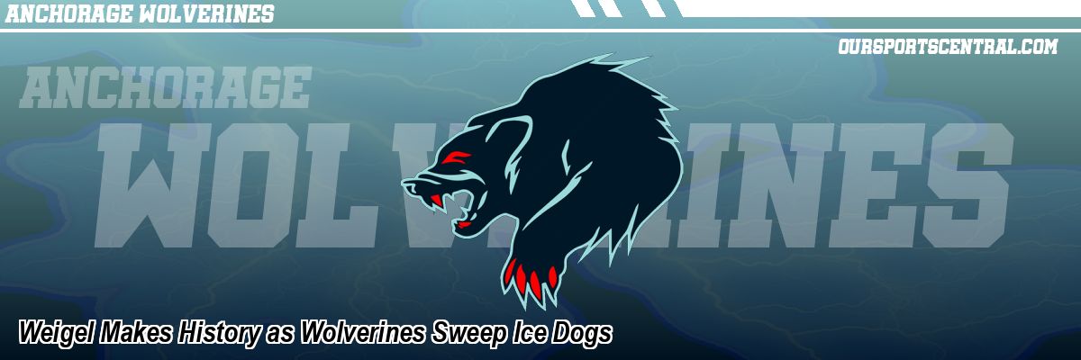 Weigel Makes History as Wolverines Sweep Ice Dogs