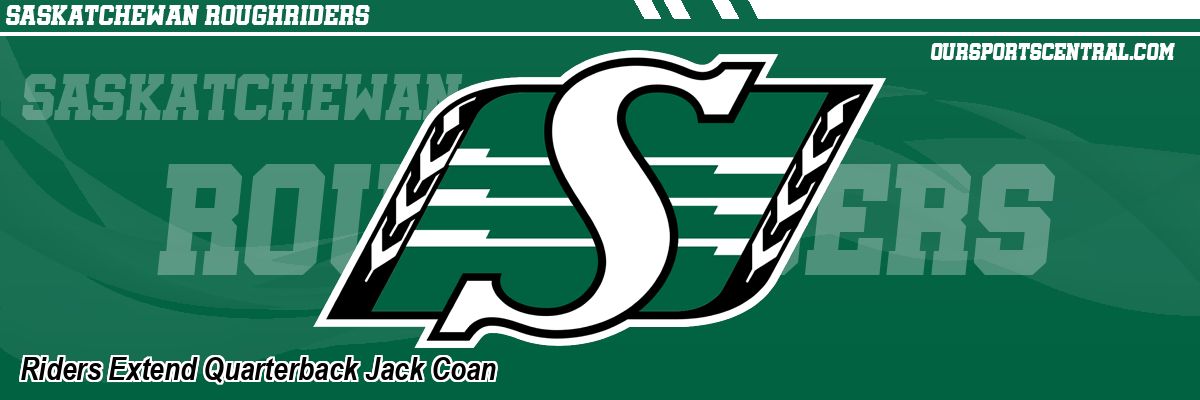 Riders Extend Quarterback Jack Coan