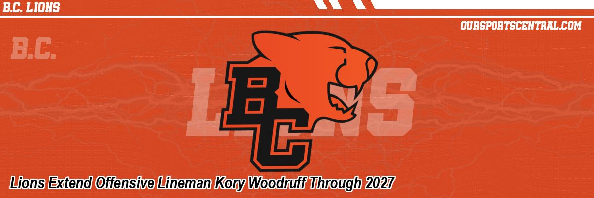 Lions Extend Offensive Lineman Kory Woodruff Through 2027