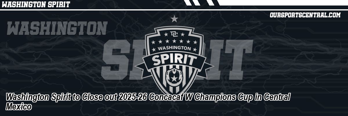 Washington Spirit to Close out 2025-26 Concacaf W Champions Cup in Central Mexico