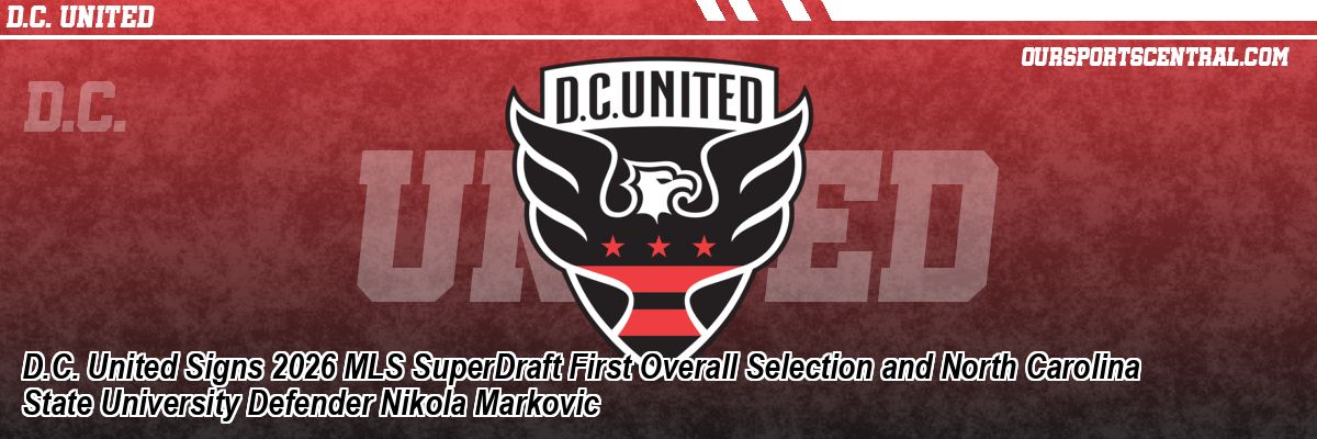 D.C. United Signs 2026 MLS SuperDraft First Overall Selection and North Carolina State University Defender Nikola Markovic