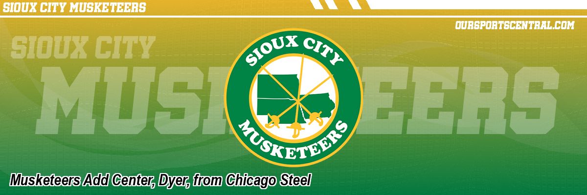 Musketeers Add Center, Dyer, from Chicago Steel