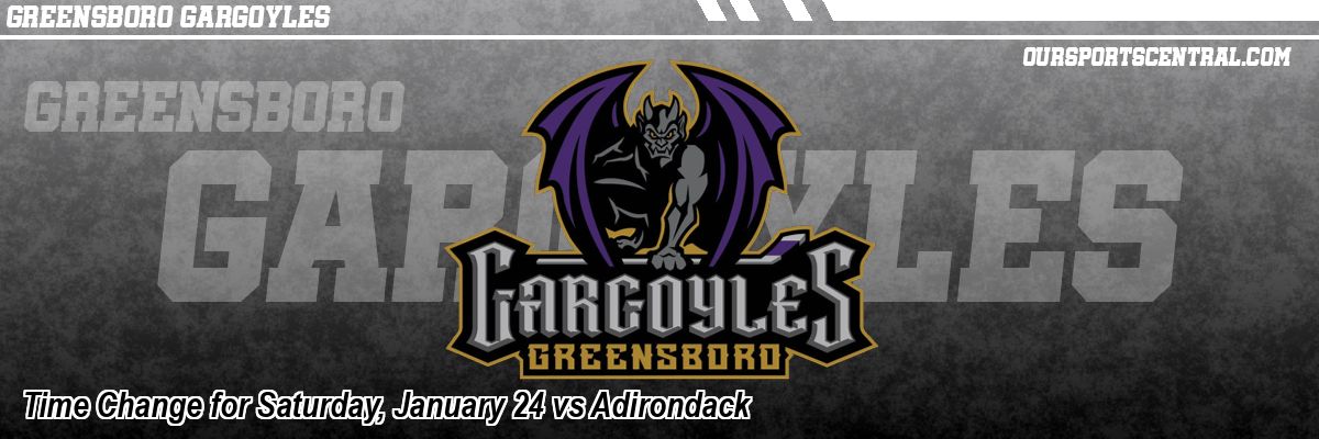 Time Change for Saturday, January 24 vs Adirondack