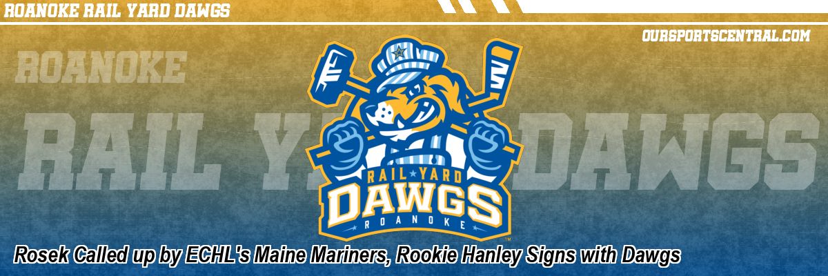 Rosek Called up by ECHL's Maine Mariners, Rookie Hanley Signs with Dawgs