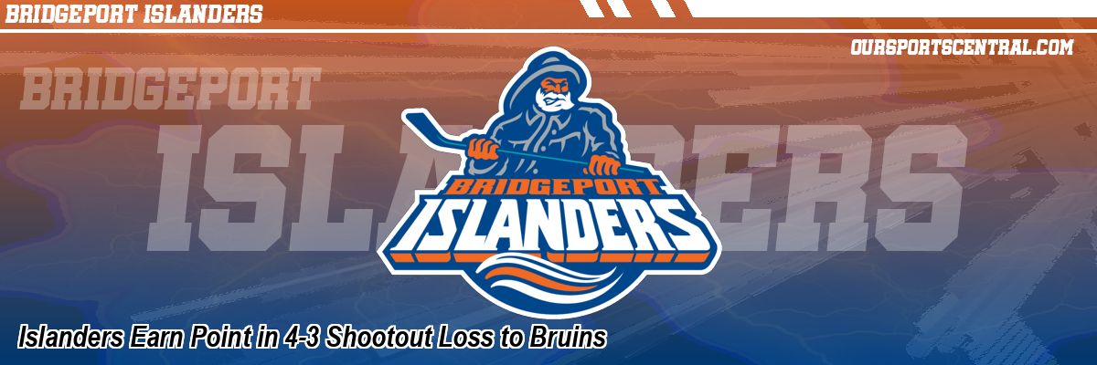 Islanders Earn Point in 4-3 Shootout Loss to Bruins