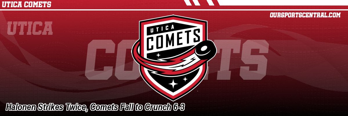 Halonen Strikes Twice, Comets Fall to Crunch 6-3