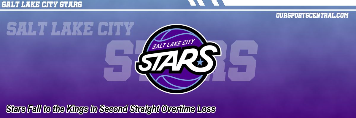 Stars Fall to the Kings in Second Straight Overtime Loss