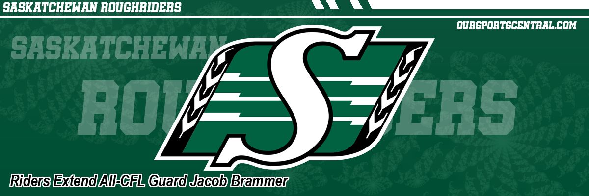 Riders Extend All-CFL Guard Jacob Brammer
