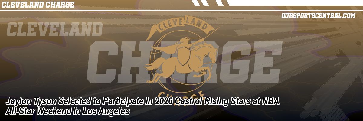 Jaylon Tyson Selected to Participate in 2026 Castrol Rising Stars at NBA All-Star Weekend in Los Angeles