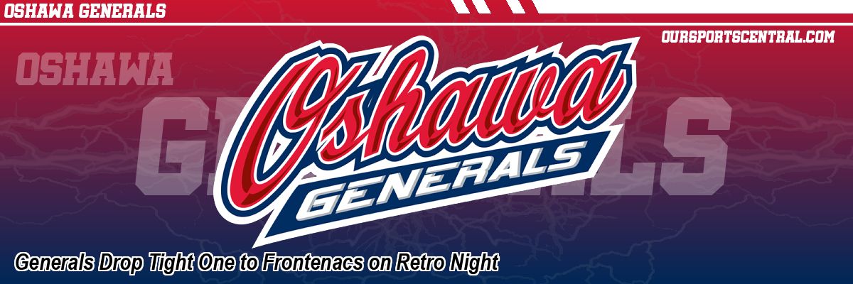 Generals Drop Tight One to Frontenacs on Retro Night