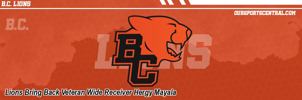 Lions Bring Back Veteran Wide Receiver Hergy Mayala