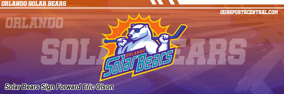 Solar Bears Sign Forward Eric Olson