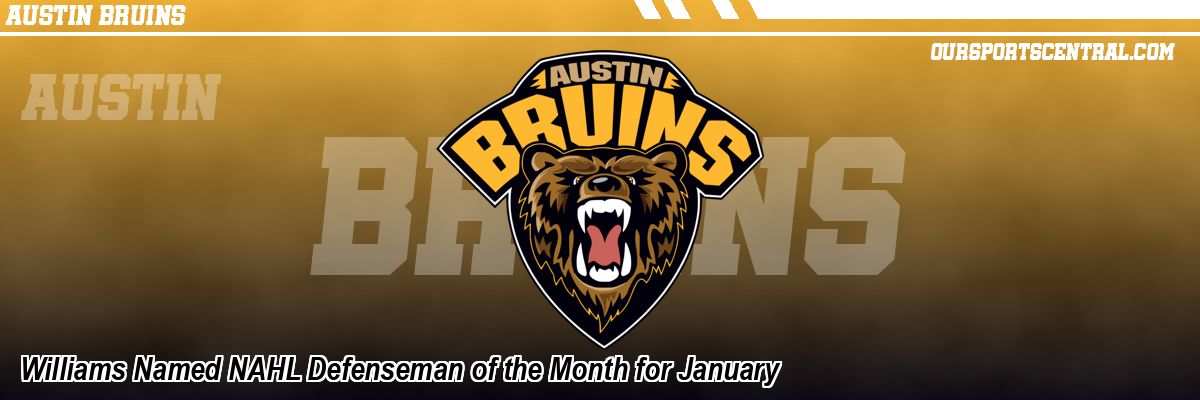 Williams Named NAHL Defenseman of the Month for January