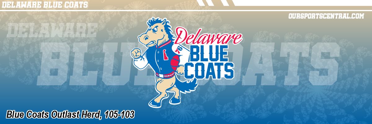 Blue Coats Outlast Herd, 105-103