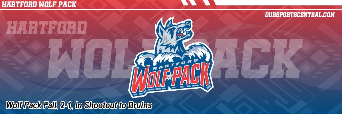 Wolf Pack Fall, 2-1, in Shootout to Bruins